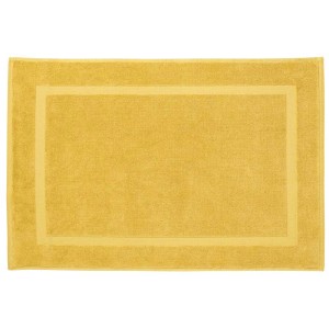 Diaqua Tappeto bagno in spugna Fresco color zafferano, 50x70 cm, tappeto con motivo a rilievo.