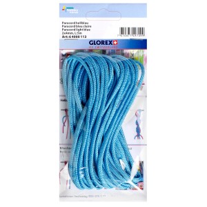 Hellblaue Paracord Nylonschnur, 2x4 mm, 5 m lang, für Schmuckbasteln.