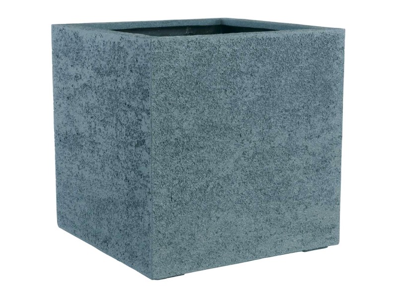Gartec Pflanzgefäss Fiber Cube Rough Grau (HxBxT) 35 x 35 x 35 cm