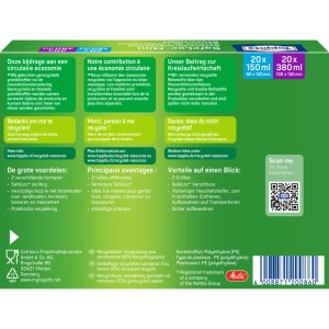 Confezione verde Toppits Mini sacchetti con chiusura a zip SafeLoc per conservare alimenti, 380 ml.