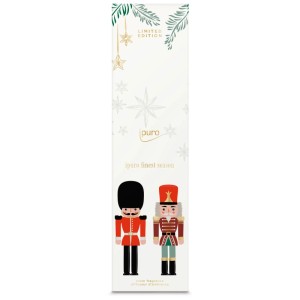 Ipuro Raumduft Finest Season Limited Edition Datcha Weiss mit Nussknacker-Motiv.