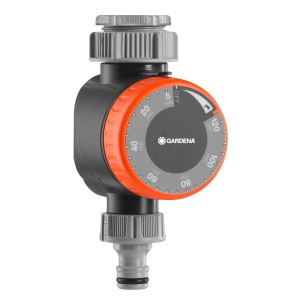 Timer per irrigazione Gardena per irrigazione automatica del giardino con impostazione del tempo.