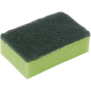 Spugna abrasiva verde per sporco ostinato, dalla categoria panni e spugne.