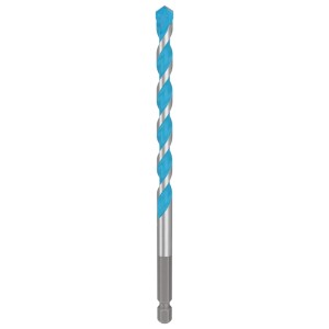 Foret Bosch Expert Hex-9 Multi Construction, Ø 8mm, bleu/argent, pour perçages universels.