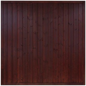 Recinzione frangivista Oxford marrone laccato, 180x180 cm, in legno.