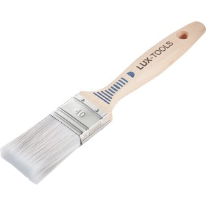 Pennello piatto LUX per vernici, larghezza 40 mm, con manico in legno e setole sintetiche.
