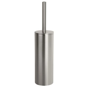 Brosse WC Spirella NYO-Steel Brushed, acier inoxydable brossé.