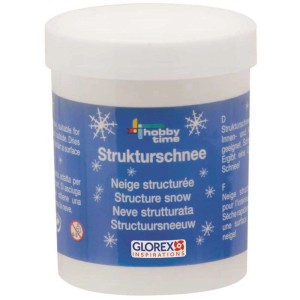 Barattolo di neve strutturale bianca, 160g, per lavoretti interni ed esterni. Crea effetti neve.