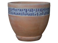 Pflanztopf Mosa Terracotta Blau Ø 24 cm /Höhe 21 cm
