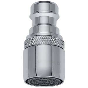 Neomatic Pro raccordo con aeratore, ottone cromato, Ø 16,5 mm.