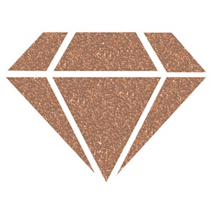 Glitzernder Diamant in Kupfergold: Aladine Diamond Farbe für Malzubehör.