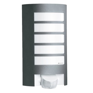 Applique murale extérieure Steinel L 12 S anthracite avec détecteur de mouvement, douille E27.