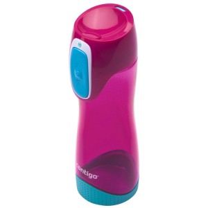Contigo Swish Borraccia Magenta, 500 ml, a prova di perdite con Autoseal e apertura con una sola mano.