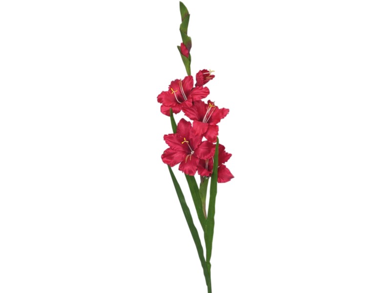 Kunstblume Gladiole Rot / Höhe OBI bei cm 74 kaufen