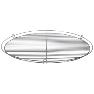Grille de barbecue chromée (Ø 60 cm) pour barbecue trépied Adventure. Ustensile de grill pour une répartition uniforme de la chaleur.
