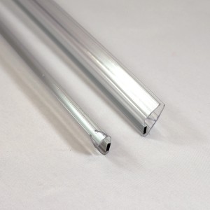 Profilés magnétiques Breuer 45° pour joints de douche Fara 5, 2 pièces, transparents.