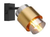 Globo Strahler Milley Metall Schwarz matt 1 x E27