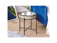 Table d'appoint Beliani Vienna rotin Naturel Ø 36 / H 43 cm