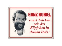 Puag Blechpostkarte Ganz ruhig, sonst Köpfchen 14,8 x 10,5 cm