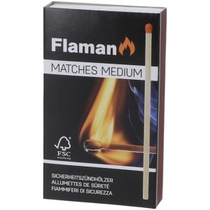 Flaman Fiammiferi Medium, fiammiferi extra lunghi per grill, forno e camino.