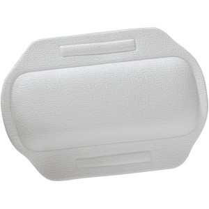 Oreiller de nuque Wenko Florida blanc pour un bain relaxant, avec ventouses pour une fixation sûre.