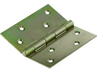 Lot De Charnières De Coulisse Keymet 100x100x2 Mm – Acier Zingué Jaune, Pour Porte (neuf)