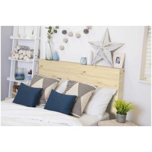 Pellicola adesiva D-c-fix Scandinavian Oak su testiera letto, stile scandinavo.