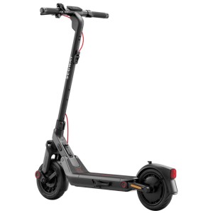 Trottinette électrique Segway Ninebot E3 D noire, pliable compacte avec écran LED et pneus 10 pouces.