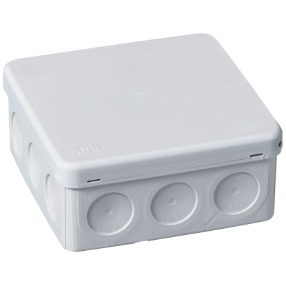 AP-Abzweigdose mit Dichtungsmembranen IP65 Grau (HxBxT) 50 x 100 x 100 mm
