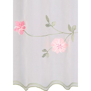 Panneau rosa Neusser Collection Telma, 45x135 cm, con motivo floreale per tende.