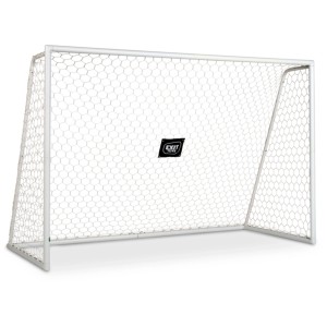 Porta da calcio Exit Scala in alluminio bianco, 300x200 cm, per gioco e divertimento in giardino.