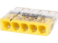 Wago Steckklemme 5-polig Gelb 10 Stk. Wago Steckklemme 5-polig Gelb 10 Stk.