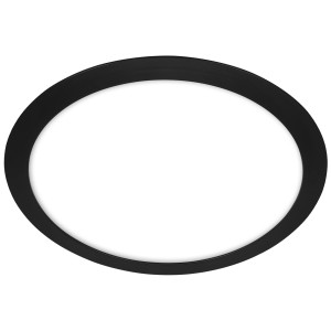Plafonnier LED Briloner noir, IP44, 12W, pour salle de bain et pièces humides.