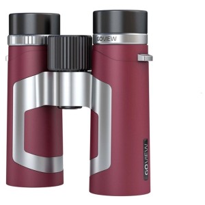 Rubinrotes Goview Fernglas Zoomr 10x34 mit Magnesiumgehäuse für Naturbeobachtung.