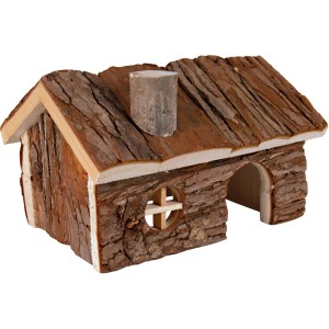 Trixie Natural Living Casa Hendrik in legno naturale, 20x13x13 cm, per piccoli animali.