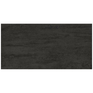 Piastrella per pavimento Feng Feinsteinzeug Nero scura e lucida, 30x60 cm, per interni.
