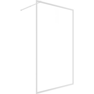 Paroi de douche à l'italienne baliv DUK-120.80, 120x195 cm, chrome, sans obstacle.