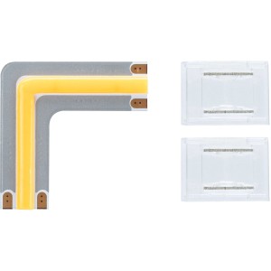 Paulmann MaxLED 500 COB Edge 90° LED-Streifen Ecke mit Verbindern für eine nahtlose Eckverlegung.