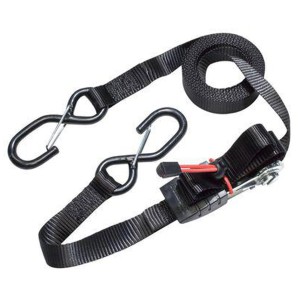 Sangle d'arrimage à cliquet Master Lock avec crochets en S, lot de 2 pour voyage et transport.