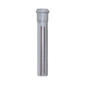 Tubo grigio Marley HTEM DN 110, 1000 mm con manicotto per scarico domestico.