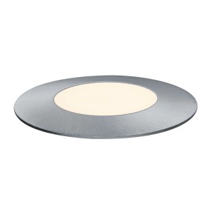 Faretto LED da incasso Paulmann Plug & Shine mini, argento, 3000K, 2,5W. Per sistemi di illuminazione esterna.