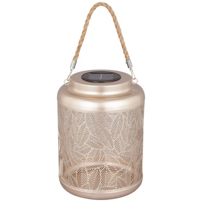 Schönenberger LED-Solarlaterne Tilia USB-C Warmweiss Höhe 24 cm / Ø 18 cm