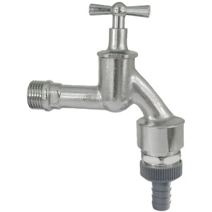 Rubinetto opaco 13 mm (1/2") con aeratore per tubi, per raccordi e giunti.