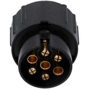 Adattatore corto Unitec da 7 a 13 poli per auto elettrica, adattatore in plastica 12V.