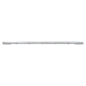 Plafoniera stagna LED E2 Elektro Classic L grigia, 2x24W, ideale per ambienti umidi.