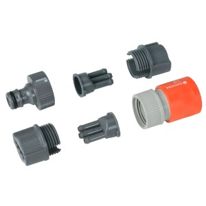 Gardena Set di raccordo per tubo poroso: Componenti di sistema per il collegamento.