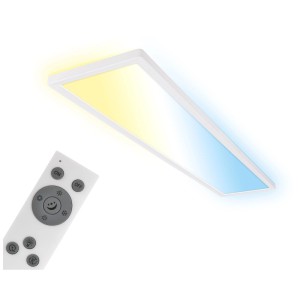 Panneau LED Briloner blanc dimmable (36 W) avec télécommande pour ajuster la température de couleur.