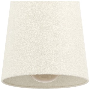 Lampada a sospensione Eglo Febres con paralume in tessuto bianco, lampada a sospensione per soggiorno e sala da pranzo.