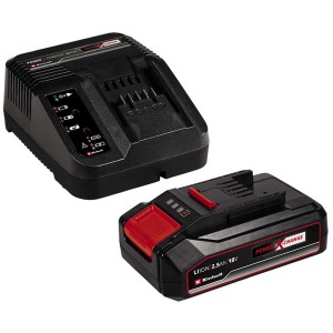 Kit de démarrage de batterie Einhell PXC avec batterie 2,5 Ah et chargeur pour outils électriques.