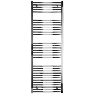 Radiateur sèche-serviettes Sonnenkönig Nika 3, chauffage en métal chromé avec barres horizontales.
